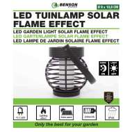 Lampa solara pentru gradina tip led , efect de flacara , 10.8 cm 