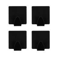 Set 4 suporti pentru prosoape ,culoare negru 