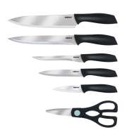 Set 8 Piese Taiat Bucatarie ( 5 Cutite ,1 Foarfeca Si 2 Tocatoare )