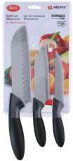 Set 3 Cutite Bucatarie Santoku Alpina 