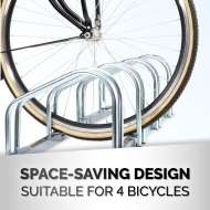 Suport Podea Pentru 4 Biciclete Dunlop 