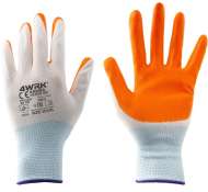 Manusi Kona  Portocaliu-Alb  Din Poliester ,Marime 10(Xl)