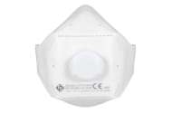 masca FFP2 cu construcție panou, atașat cu o curea de cap