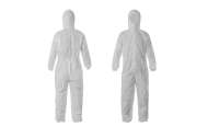 Costum de protecție de unică folosință, rămânând în același timp ușor și respirabil, permițând libertate de mișcare,50 g/m²