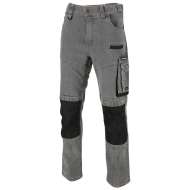 Pantalon Lucru Tip-blugi Slim-fit Elastic Gri - L