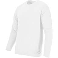 Tricou Bumbac Subtire Cu Maneca Lunga / Alb - S