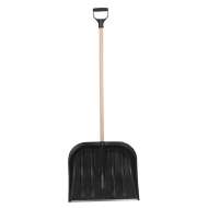 Lopata Zapada Plastic Rotunjit Cu Maner Lemn 485x395mm