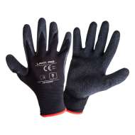 Manusa Latex Cu Poliester / Negru - 10