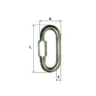 Inel Zincat Pentru Legatura 6mm / 26x59mm