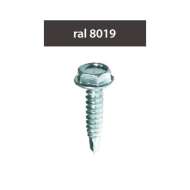 Suruburi Perforatoare Ral8019-mahoniu 4.8x28mm, 250/set