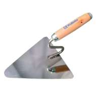 Mistrie Inox Triunghiulara Cu Maner Lemn 200x190mm