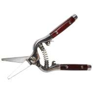 Foarfeca Vie Alungita Cu Arc Si Maner Lemn / 25mm