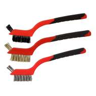 Set Perii Curatare Cu Fire Inox-alama-plastic - 3p.