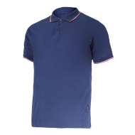 Tricou Bumbac Polo Subtire / Albastru - 2xl