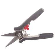 Foarfeca Vie Alungita Cu Arc Si Maner Soft-touch / 16mm