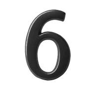 Semn Cifra Cu Locas Fixare - 190mm / Negru-antic / 5