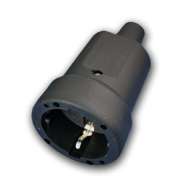 Cupla Stecher Liniar Cauciucat Cu Manson / Negru