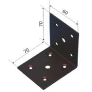 Coltar Dulgherie Negru Vopsit 60x70x70