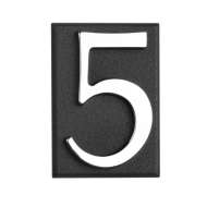 Semn Cifra Cu Placa Adeziva Fixare - 45mm / Crom / 3