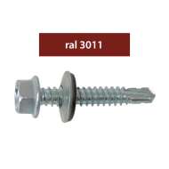 Suruburi Perforatoare Ral3011-bordo 4.8x20mm, 250/set