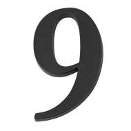 Semn Cifra Cu Locas Fixare - 190mm / Negru / 2