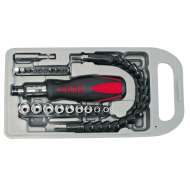 Set Varfuri Si Tubulare Cu Surubelnita Clichet - 23p.