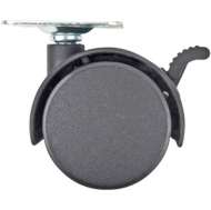 Roti Mobila Plate Plastic, Frana, Set 4 - 40 Mm