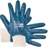 Manusi Bumbac-Nitril "Harrier" Albastru (G) - 10