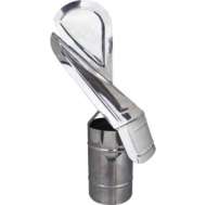 Capac Terminal Cocos Pentru Cos Fum, Inox 120 Mm