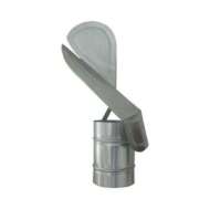 Capac Terminal Cocos Pentru Cos Fum, Zincat 120 Mm