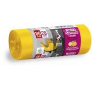 Sac Menajer Hdld Cu Urechi, Parfum Citrice 35 L, 28 Buc - Galben