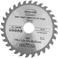 Disc Taiat Lemn Tct Pentru Flex  115X1.2X10X22.23 Mm - 30 T