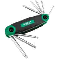 Chei Torx, Cr-V Set 8 Pliabil (T9,T10,T15,T20,T25,T27,T30,T40) - Hb651603