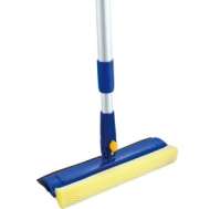 Racleta Geam Burete Cu Lamela Cauciuc-Burete 25 Cm, Coada Telescopica 95 Cm (Rga)- 003329