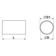 Tub Pvc 100 Mm, L=1000 Mm