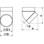 Cot Pvc 45 Grd - 100 Mm