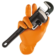 Manusi Nitril "Grippaz 246", Portocalii, 50 Buc - L