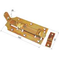 Zavor Poarta, Prindere Lacat, Dublu 16 Cm (Is)