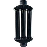 Recuperator Caldura Emailat Negru Max - 130 Mm (Ht)