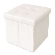 Taburet Pliabil Depozitare Modern - 38x38x38cm / Bej