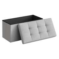 Taburet Pliabil Depozitare Dublu - 76x38x38cm / Gri