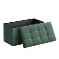 Taburet Pliabil Depozitare Dublu - 76x38x38cm / Verde