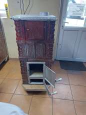 Soba teracota turn 4 randuri cu plita stut cu evacuare 120 mm