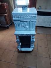 Soba turn 3 randuri cu etajera la randul 2 ,antijar, clapi fonta , culoare alba  