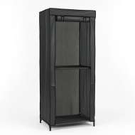 Dulap Haine Textil Cu Rulou - 75x40x190cm / Gri