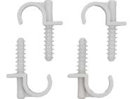 Set 4 Cleme Simple Cu Montare RapidĂ, Pentru Țevi 18mm