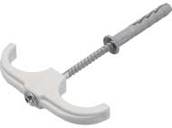 Set 4 CÂrlige Duble, Cu Dibluri, Pentru Țevi 15-28mm