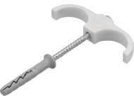 Set 4 CÂrlige Duble, Cu Dibluri, Pentru Țevi 15-28mm