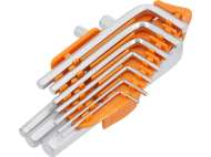 Set 10 Chei Hexagonale, 1,5mm, Cr - V