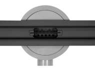 RigolĂ DuȘ ''slim Black'', 60 Cm